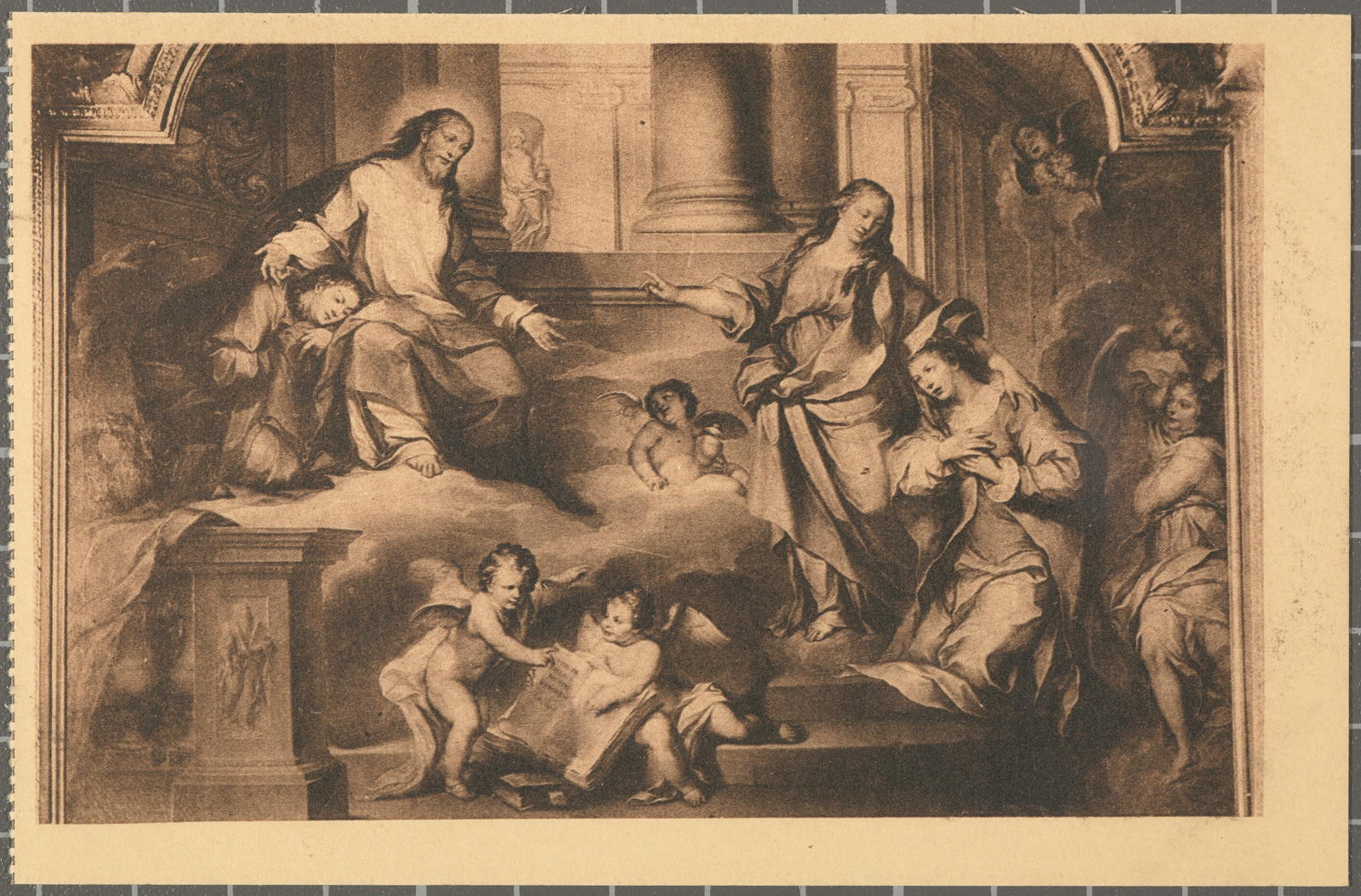 S. CATERINA - GENOVA Jesús S. Juán y S. M. Magdalena aparecen á S. Catalina (Capilla-Cuadro á izquierda del altar).