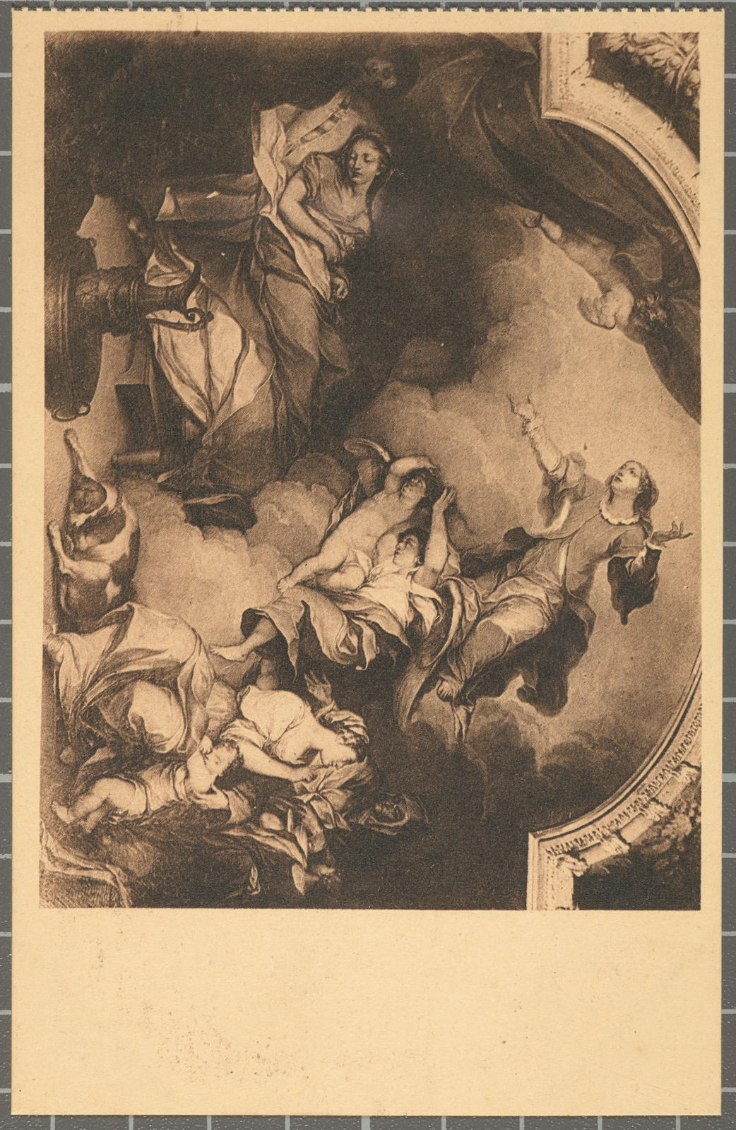 S. CATERINA - GENOVA Care milagrosa of a enferit (Capilla- Cuadro á derecha of the altar).