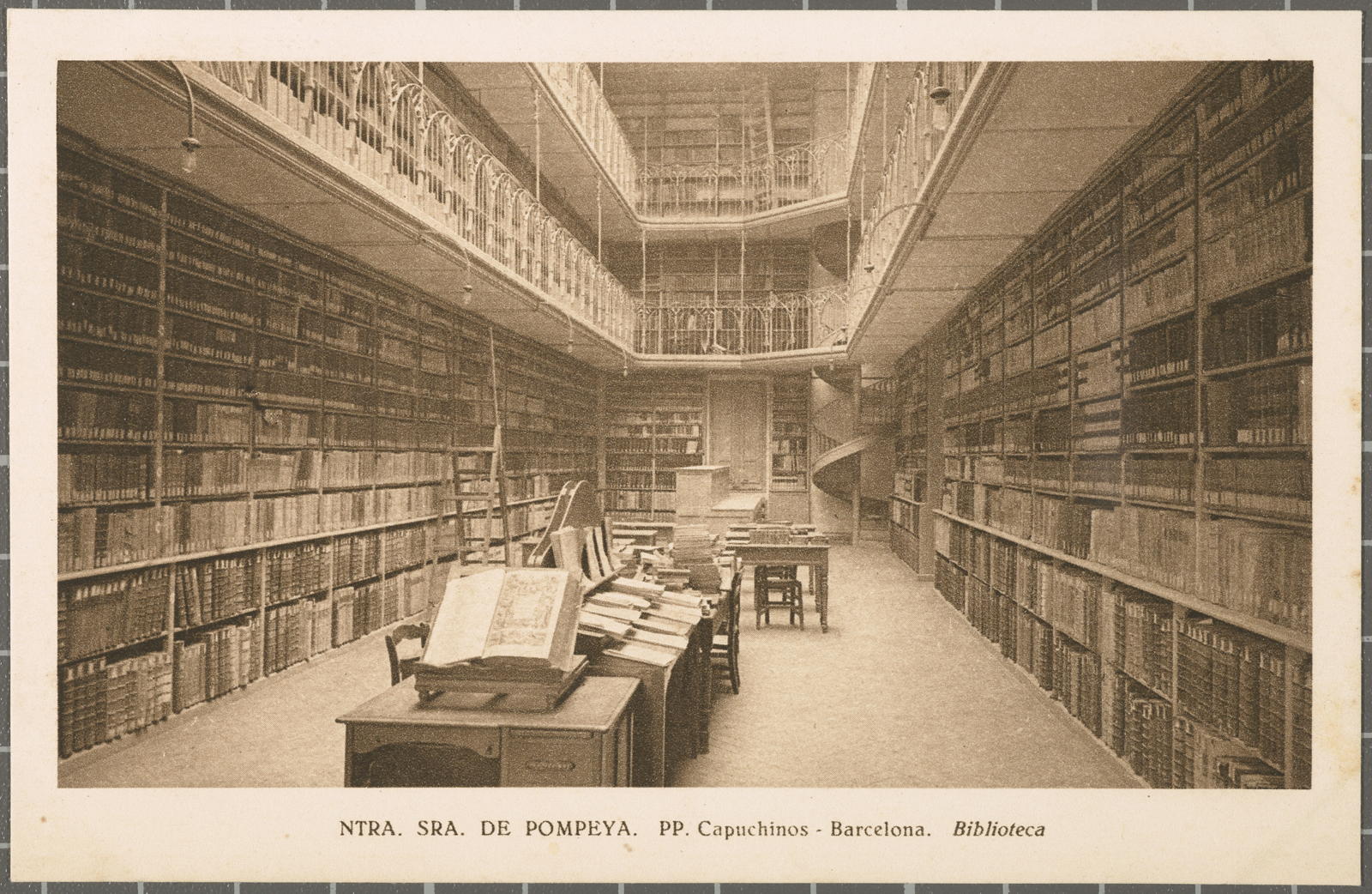 NTRA. SRA. DE POMPEYA. PP. Capuchinos - Barcelona. Biblioteca
