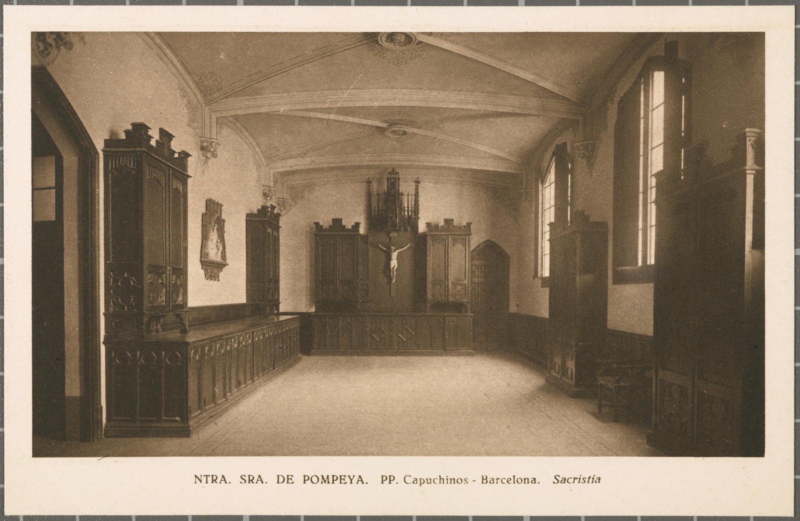 NTRA. SRA. DE POMPEYA. PP. Capuchinos - Barcelona. Sacristia