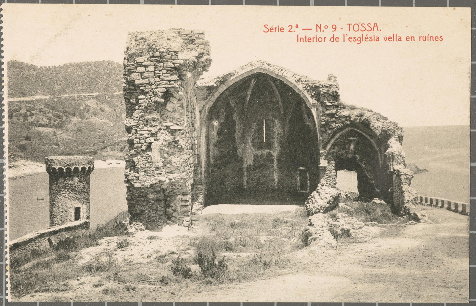 Josep Thomas Bigas, Series 2. - No. 9 - TOSA. Interior of the old church in ruins
