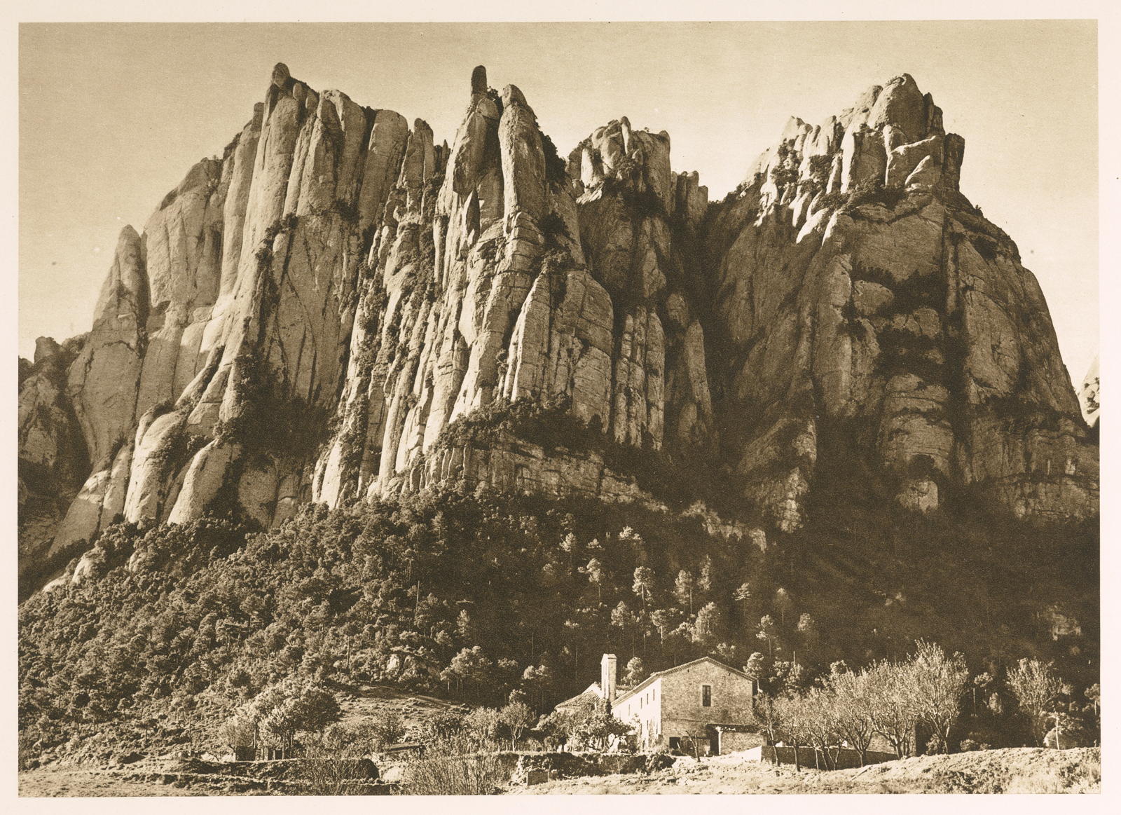 Desconegut, Northern View of the mountain and former Monastery of Santa Cecilia