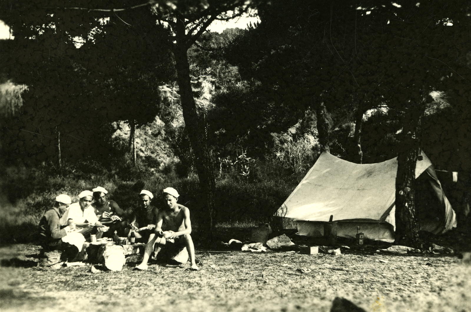 Desconegut, Acampada a Sa conca, Platja d'Aro]