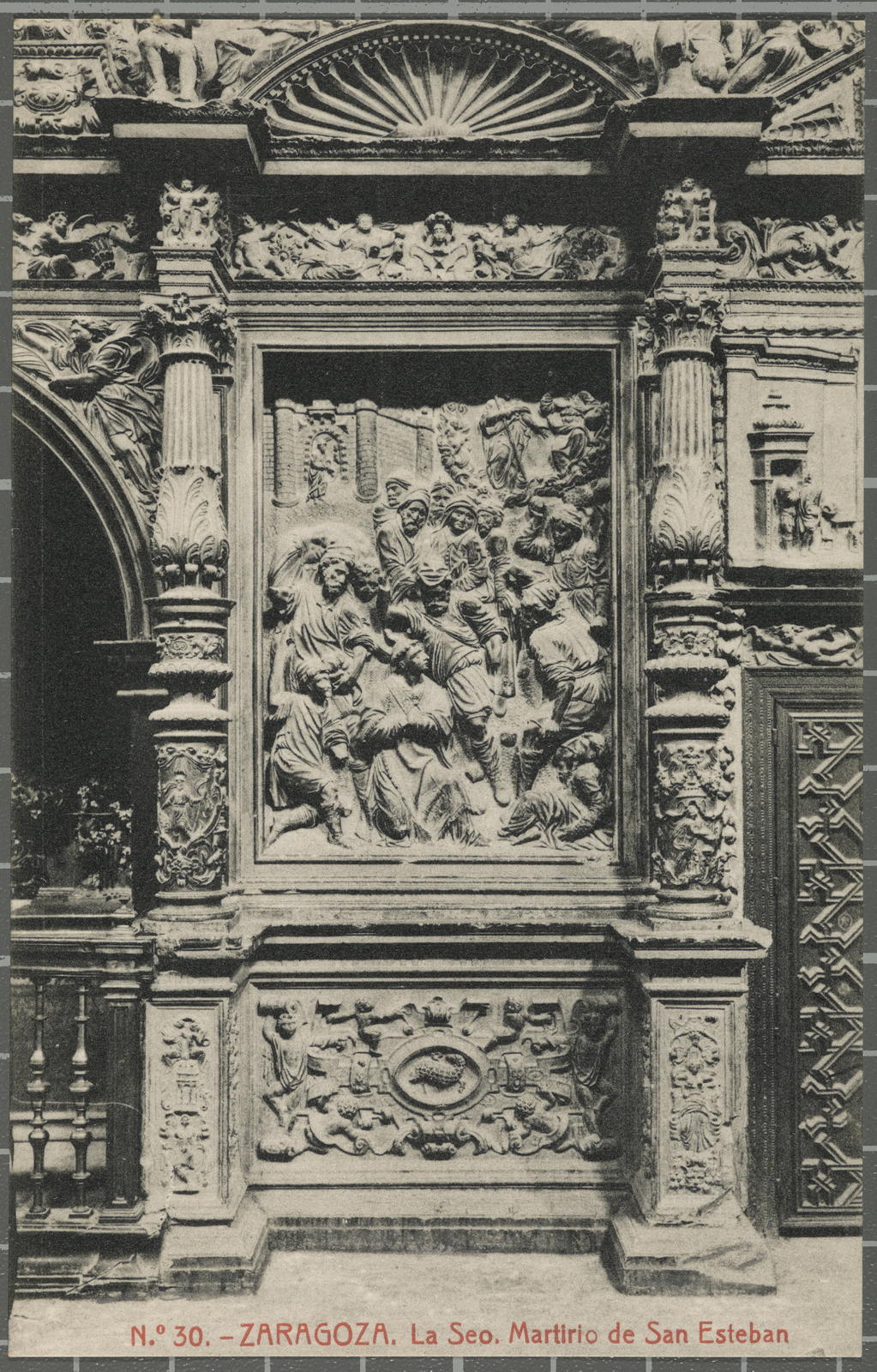 No. 30. _ ZARAGOZA. The Seo. Martirio de San Esteban