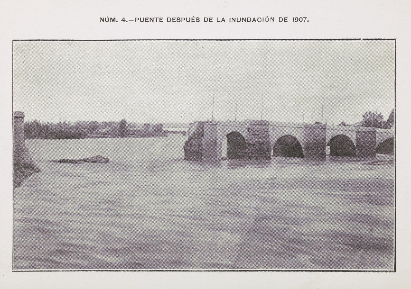 Desconegut, NO. 4. - PUENTE AFTER THE FLOOD OF 1907.
