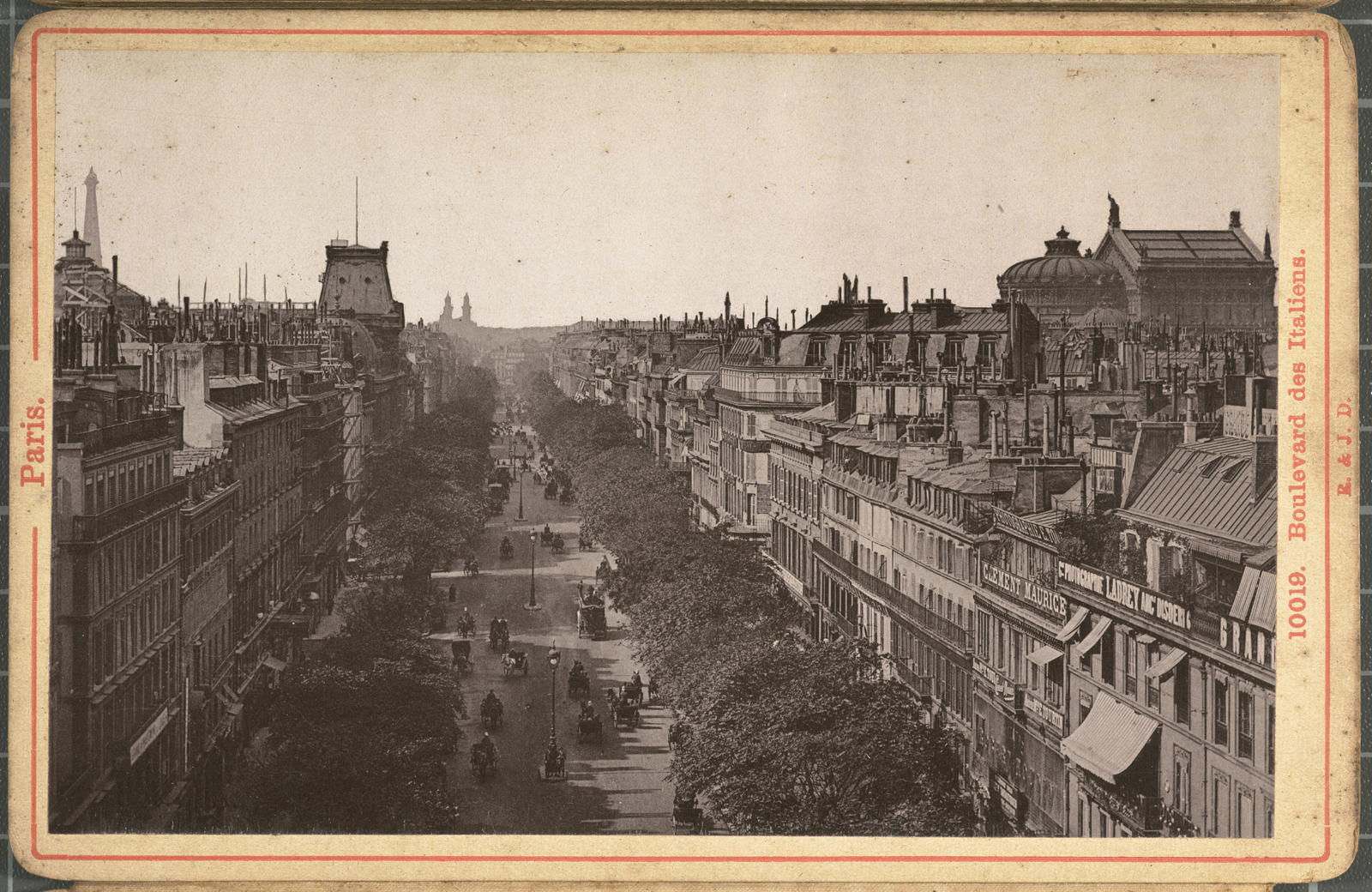 Desconegut, Paris. 10019. Boulevard des Italiens. R. & J.D.