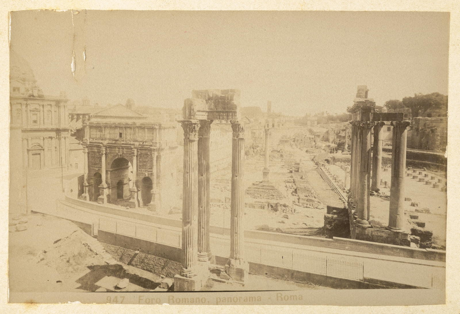 Romualdo Moscioni, 947 Foro Romano, panorama - Roma